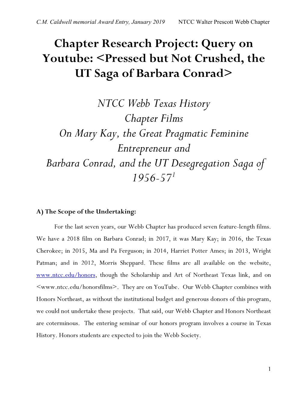 Chapter Research Project: Query on Youtube: &lt;Pressed but Not