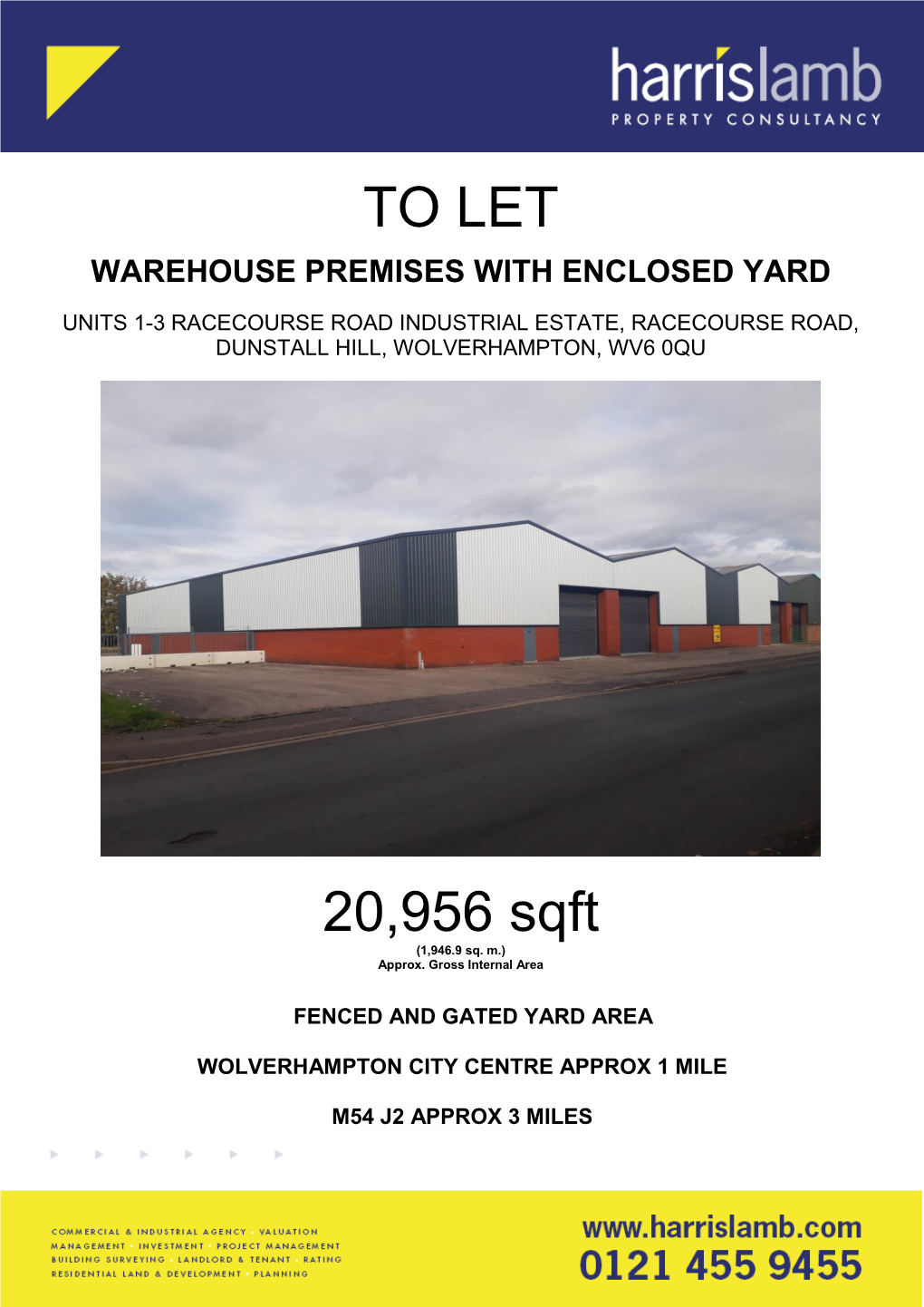 TO LET 20,956 Sqft