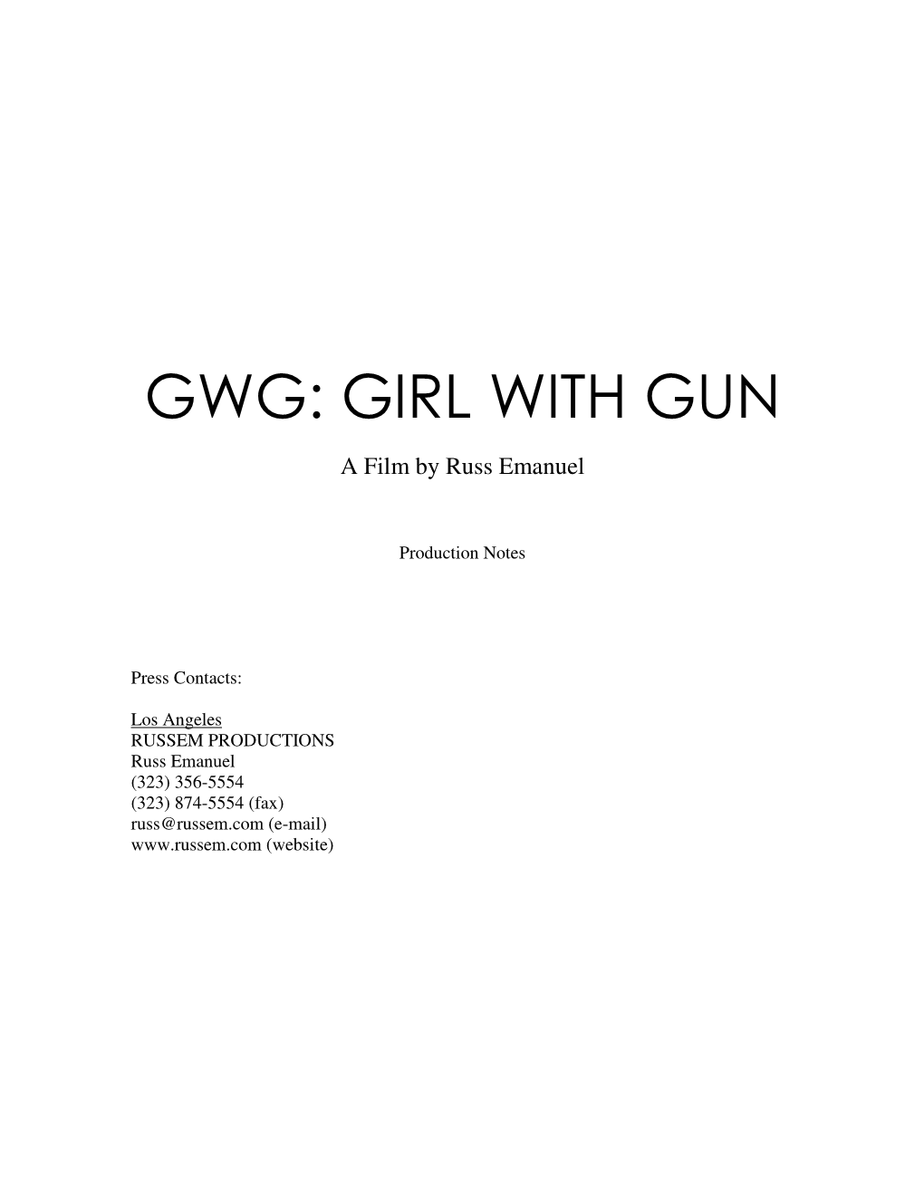 Girl with Gun