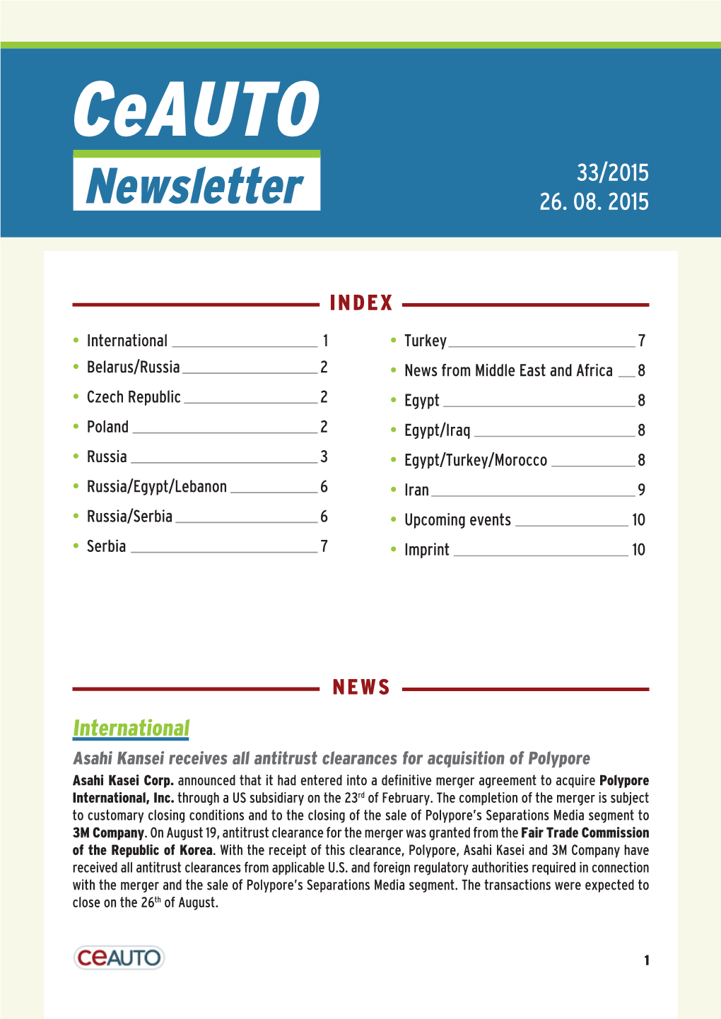 Ceauto 33/2015 Newsletter 26