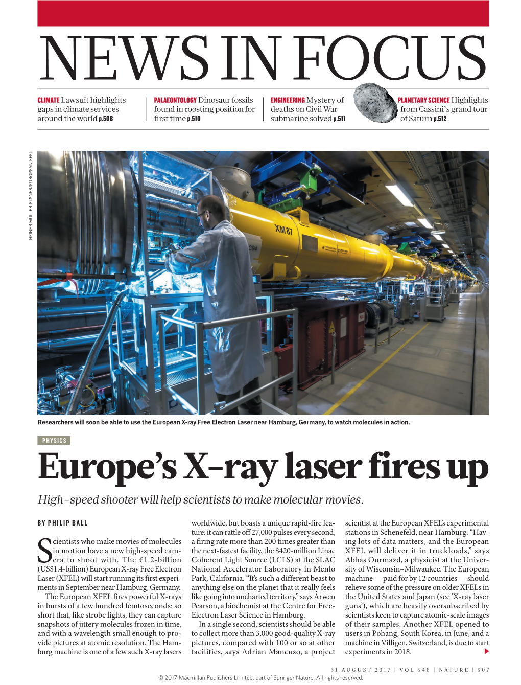 Europe's X-Ray Laser Fires Up