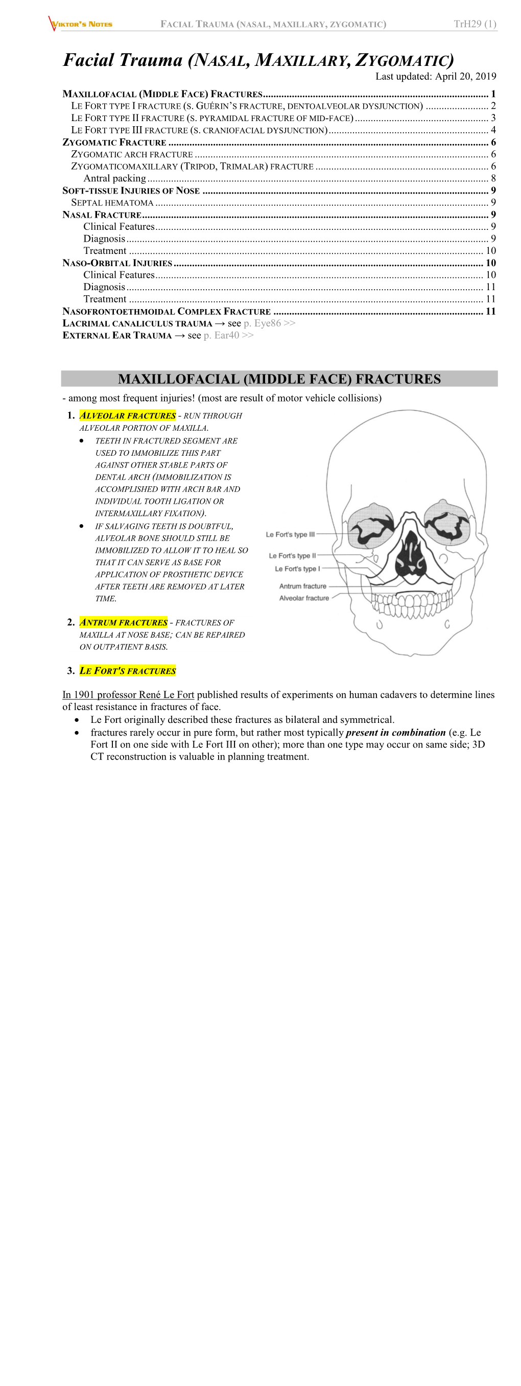 FACIAL TRAUMA (NASAL, MAXILLARY, ZYGOMATIC) Trh29 (1)