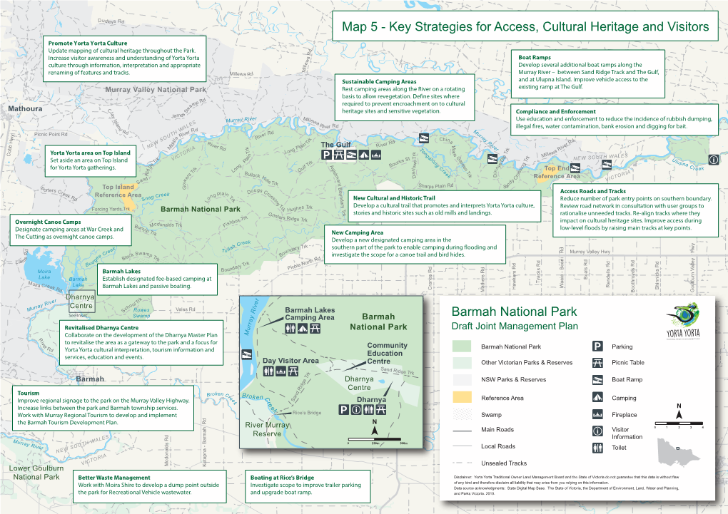 Map 5 Key Strategies for Access, Cultural Heritage and Visitors