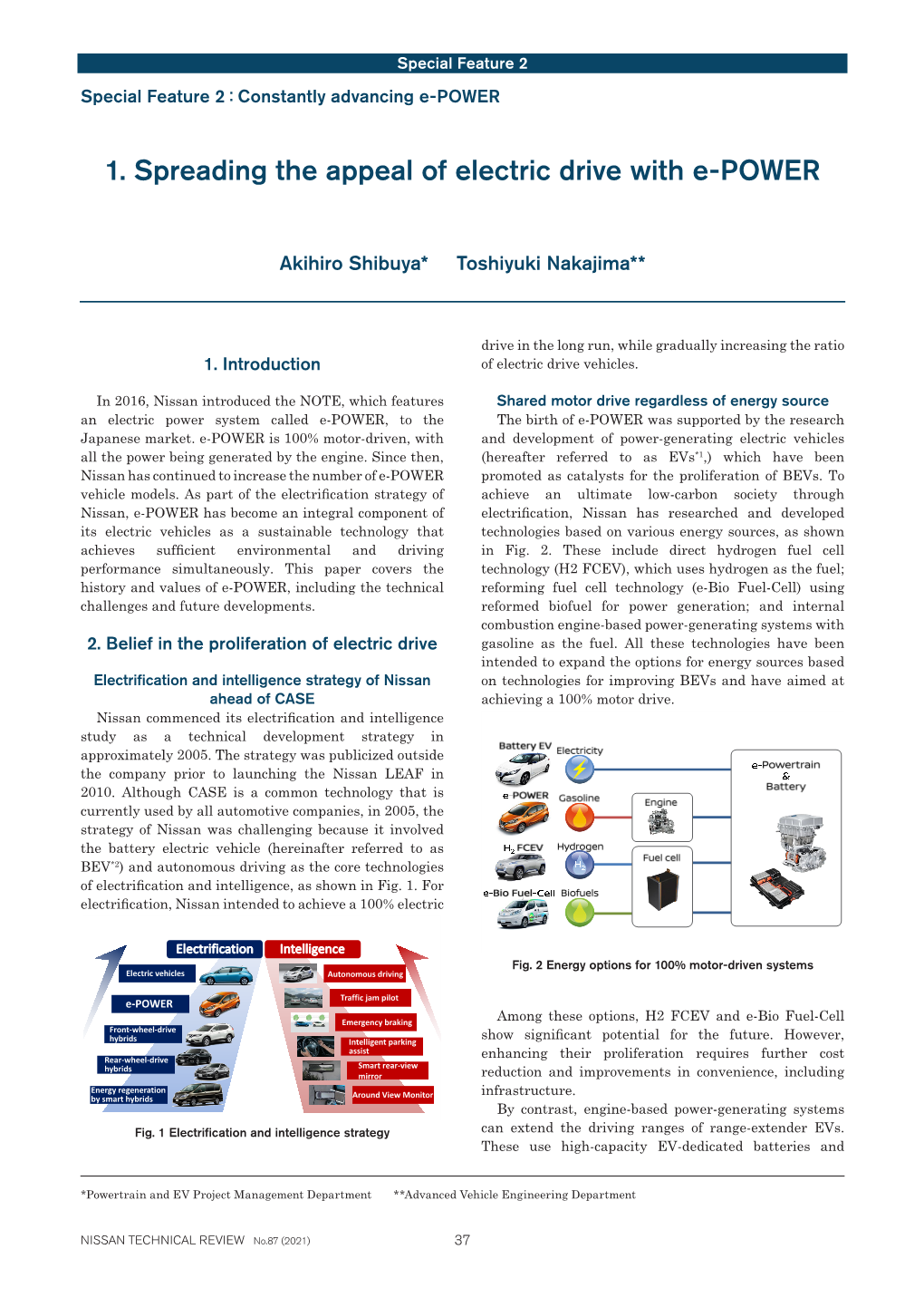 1. Spreading the Appeal of Electric Drive with E-POWER