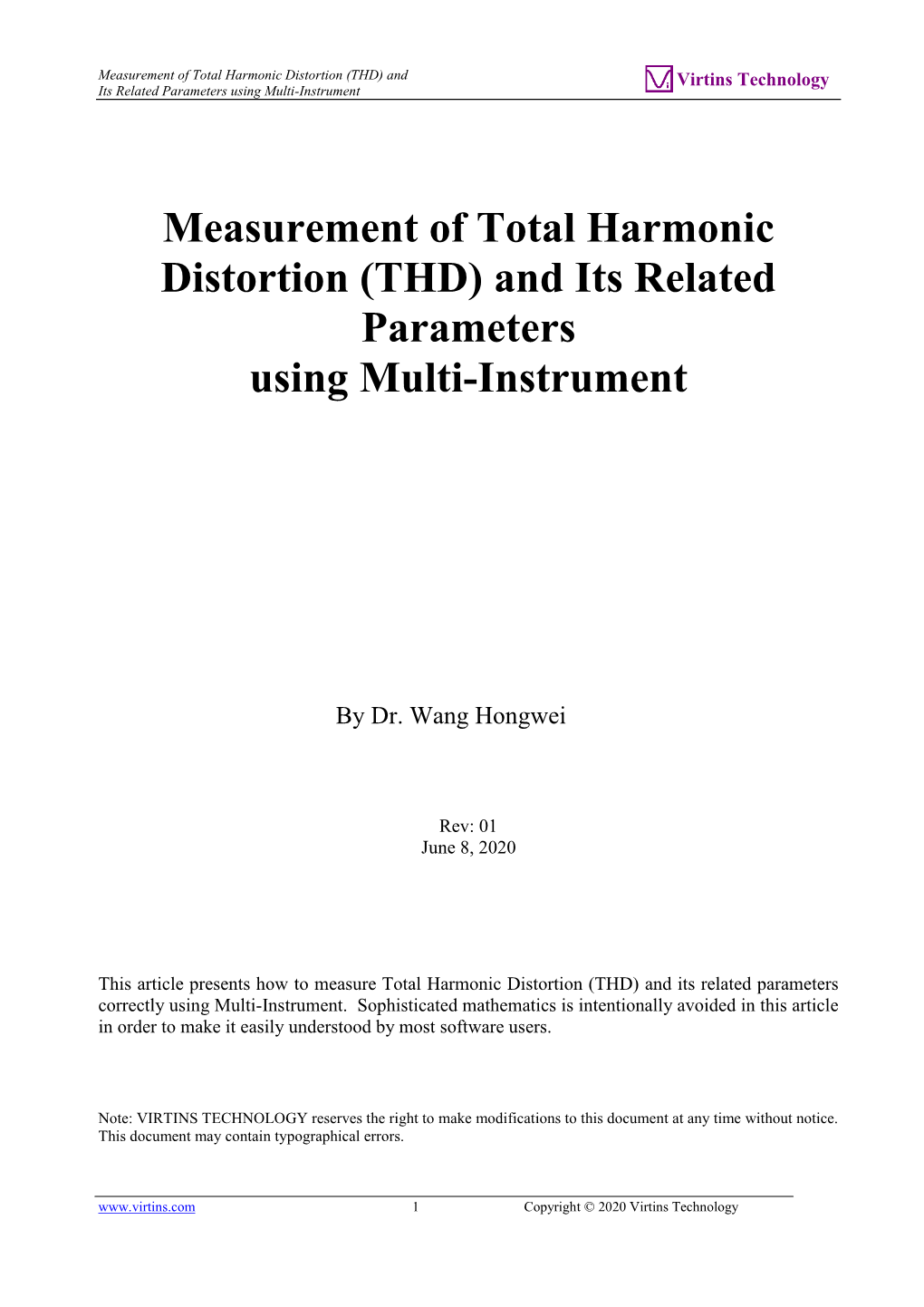 (THD) and Its Related Parameters Using Multi-Instrument