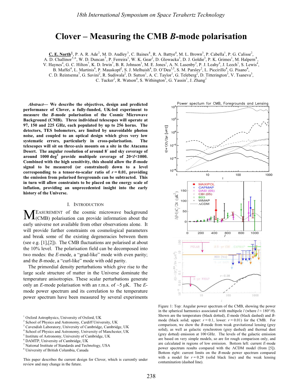 Clover – Measuring the CMB B-Mode Polarisation