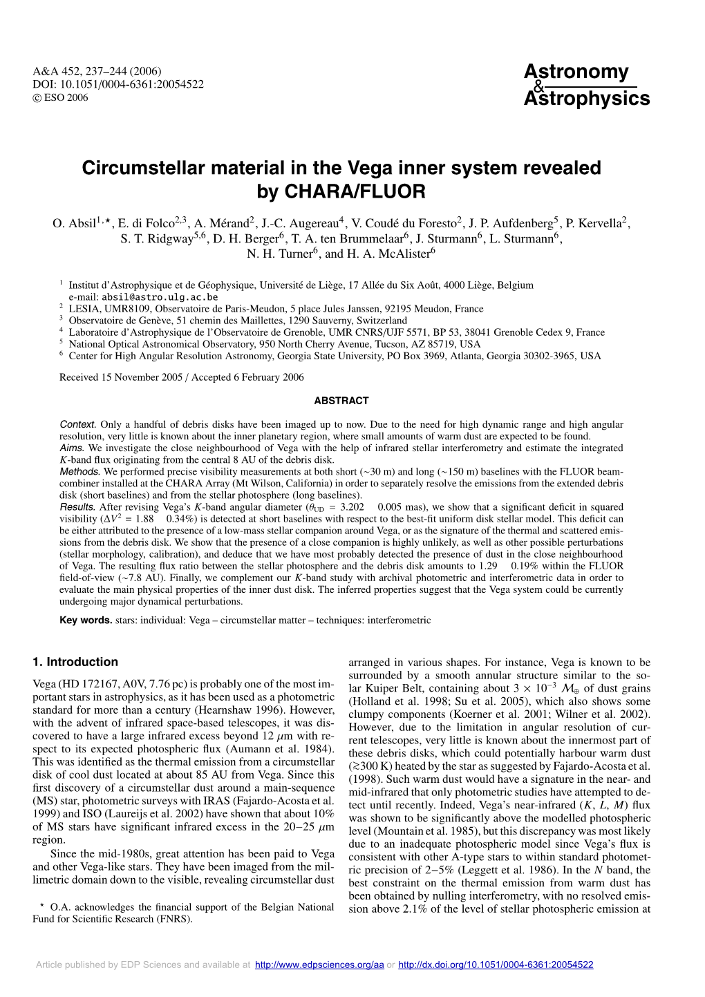 Circumstellar Material in the Vega Inner System Revealed by CHARA/FLUOR