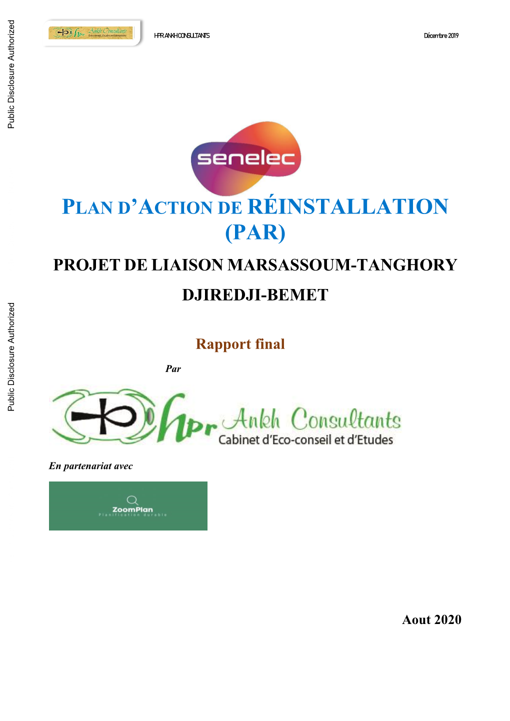 (Par) Projet De Liaison Marsassoum-Tanghory
