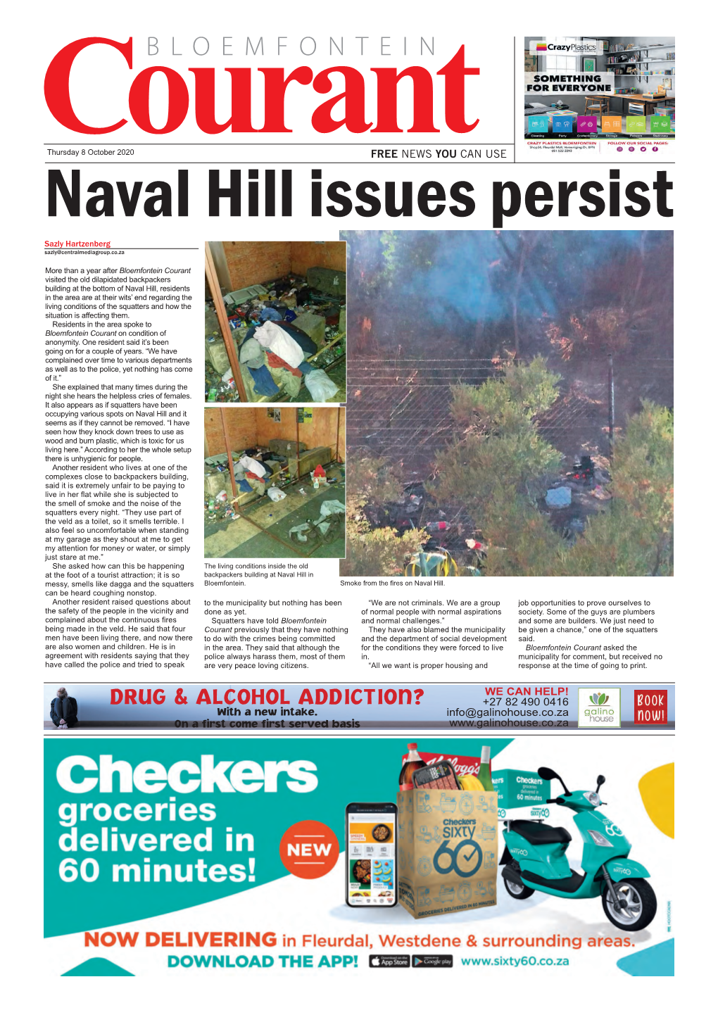 Naval Hill Issues Persist Sazly Hartzenberg Sazly@Centralmediagroup.Co.Za