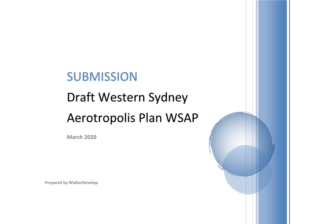 SUBMISSION Draft Western Sydney Aerotropolis Plan WSAP