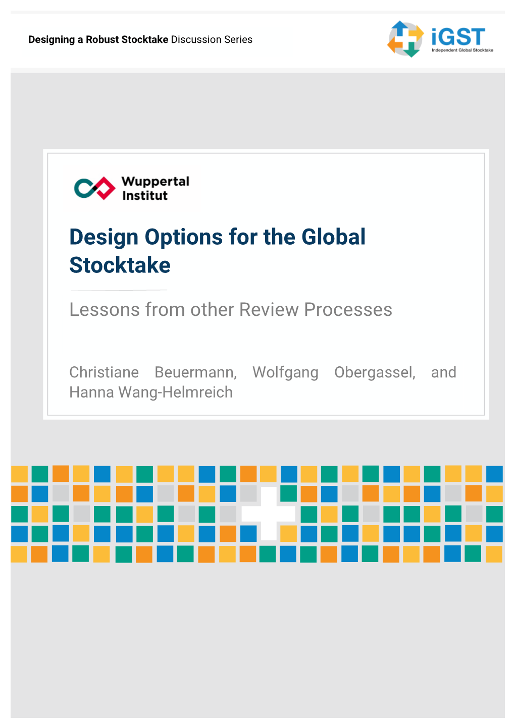 Design Options for the Global Stocktake