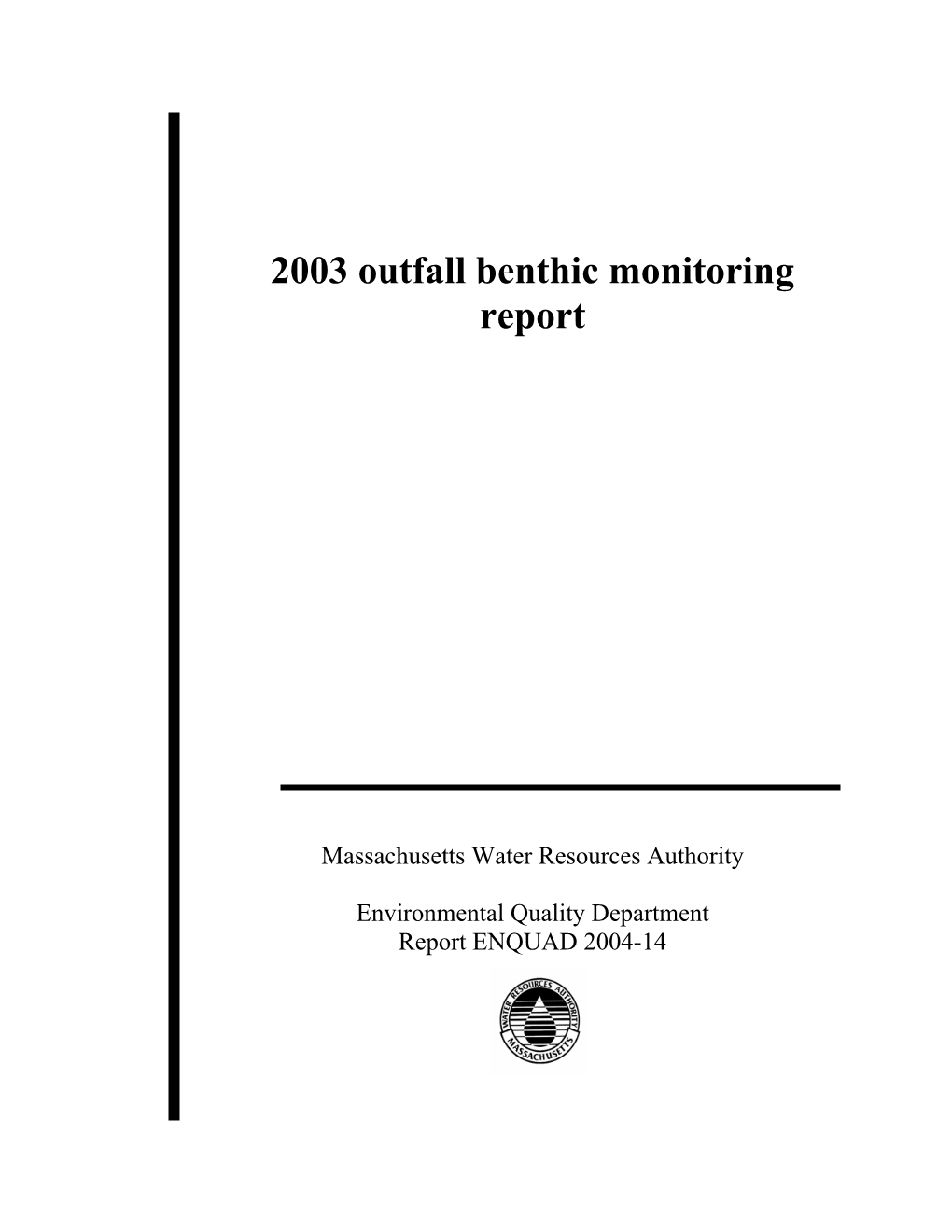 2003 Outfall Benthic Monitoring Report