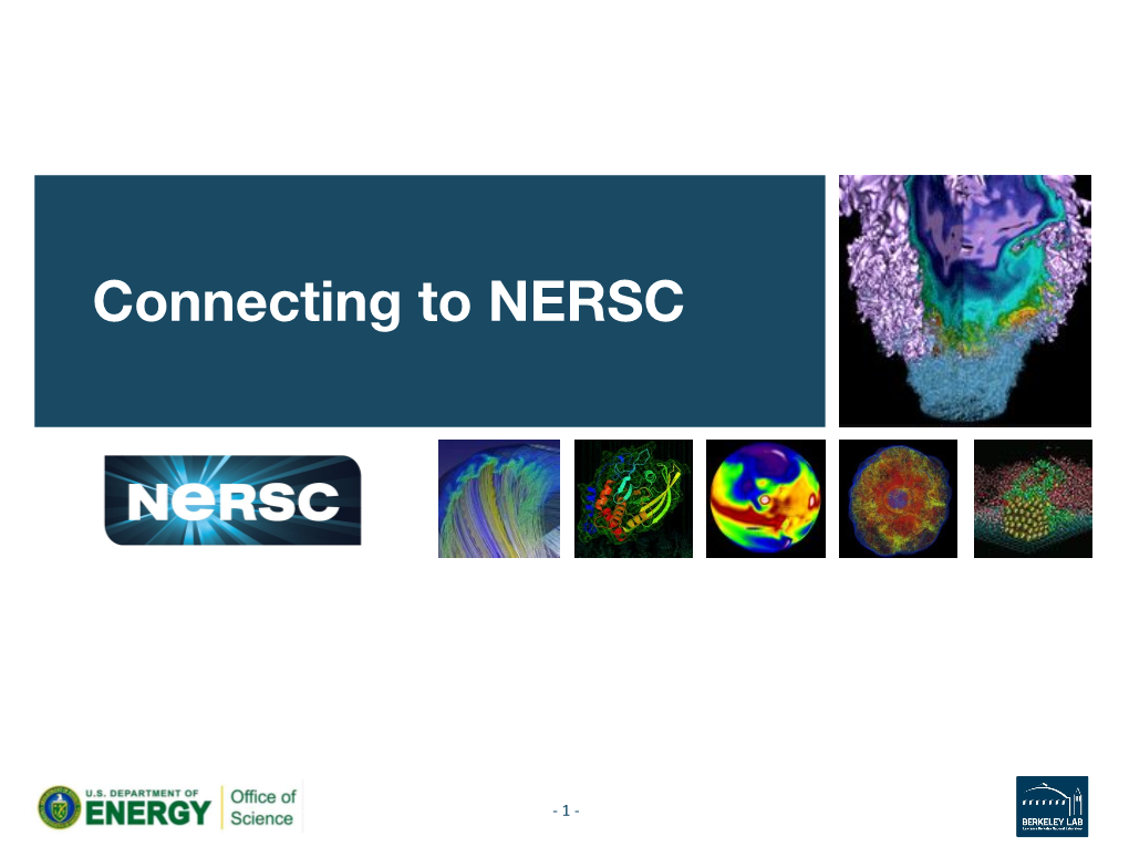 Connecting to NERSC