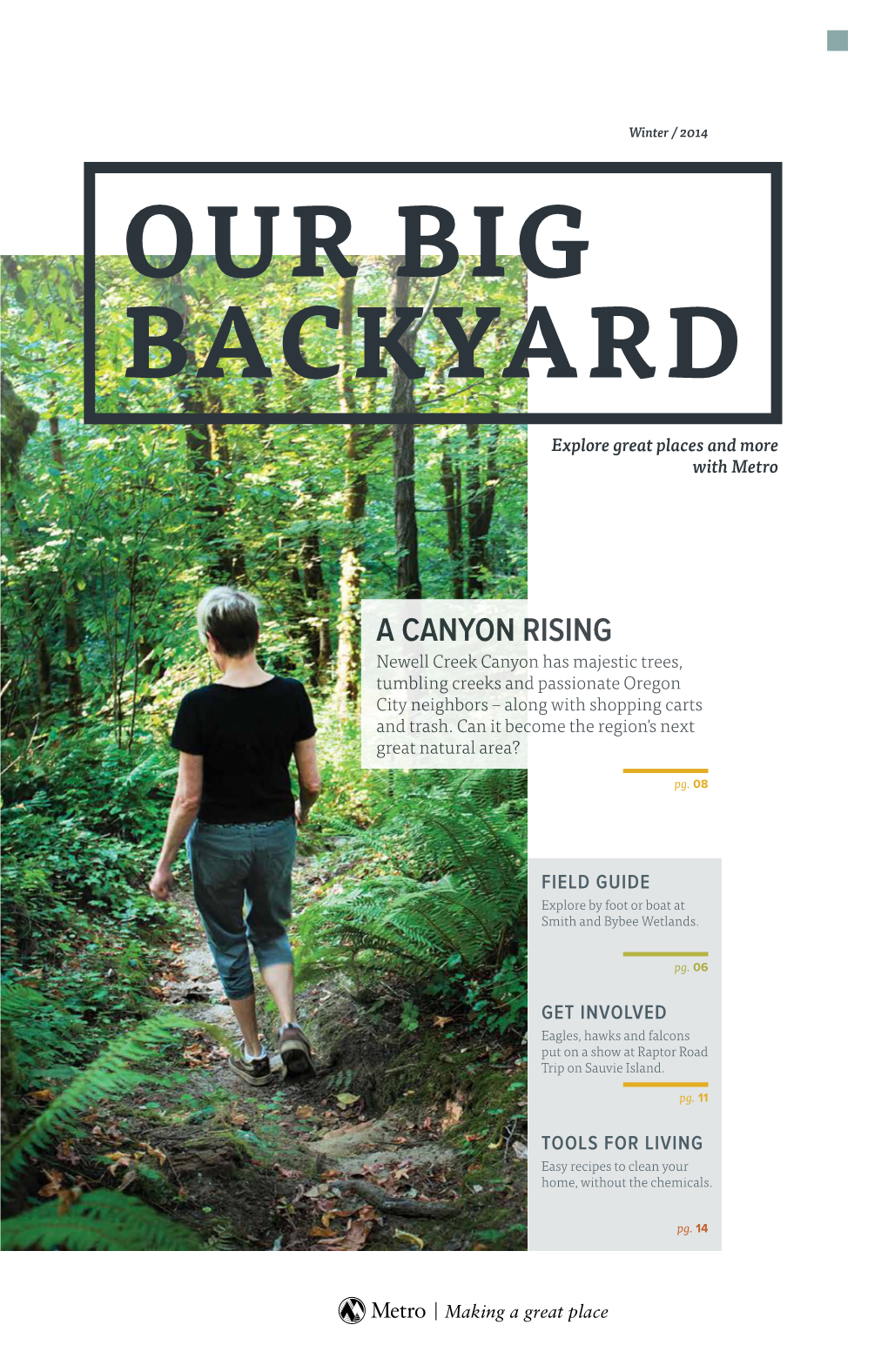 Our Big Backyard: Winter 2014 Jan 2014 PDF Open