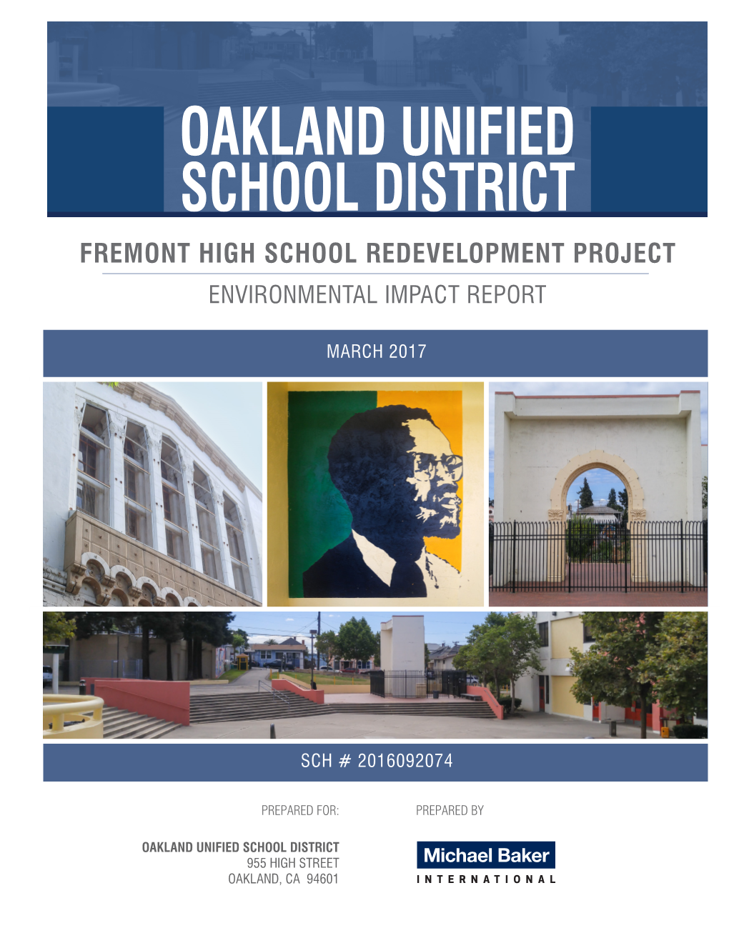 Fremont High School Redevelopment Project EIR Cover