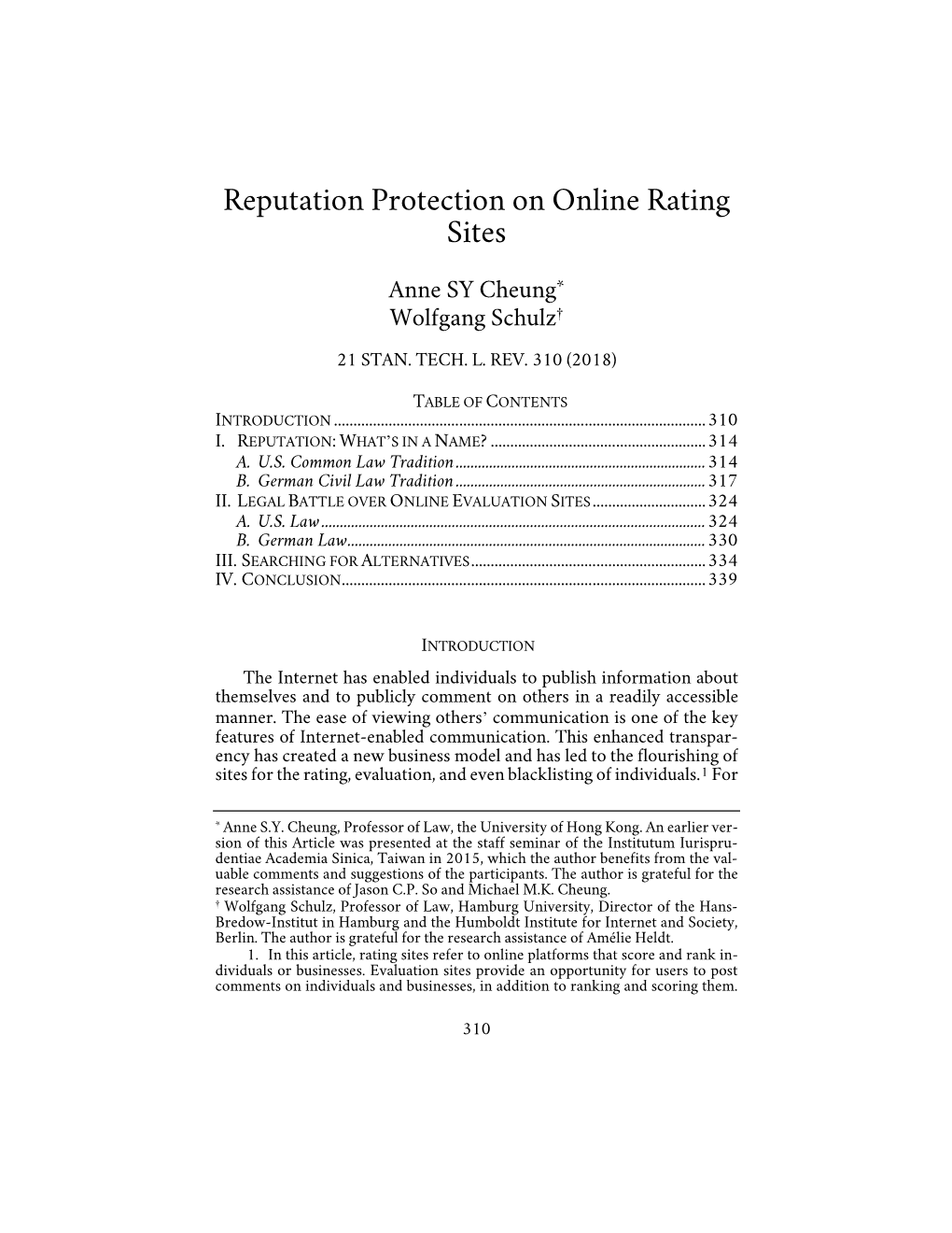 Reputation Protection on Online Rating Sites