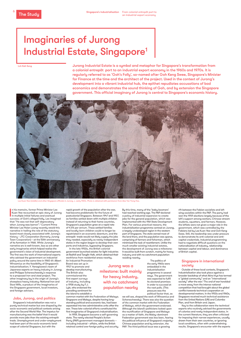 Imaginaries of Jurong Industrial Estate, Singapore1