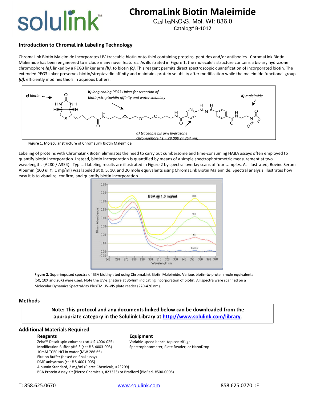 Chromalink Biotin Maleimide C40H53N9O9S, Mol