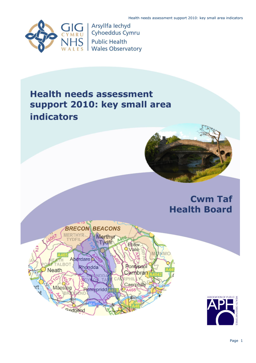 Health Needs Assessment Support 2010: Key Small Area Indicators