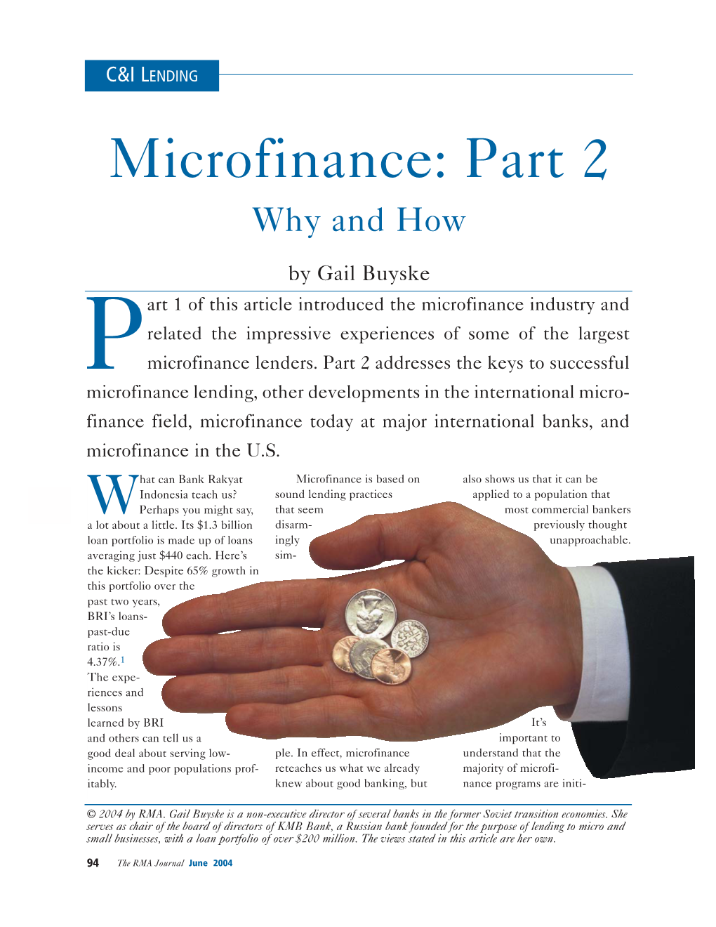 Microfinance Part 2