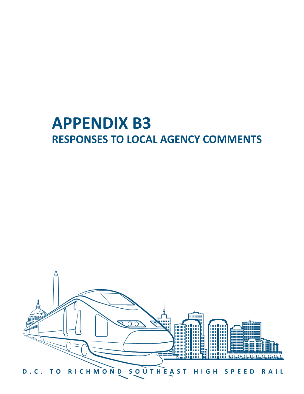 Appendix B3 Responses to Local Agency Comments