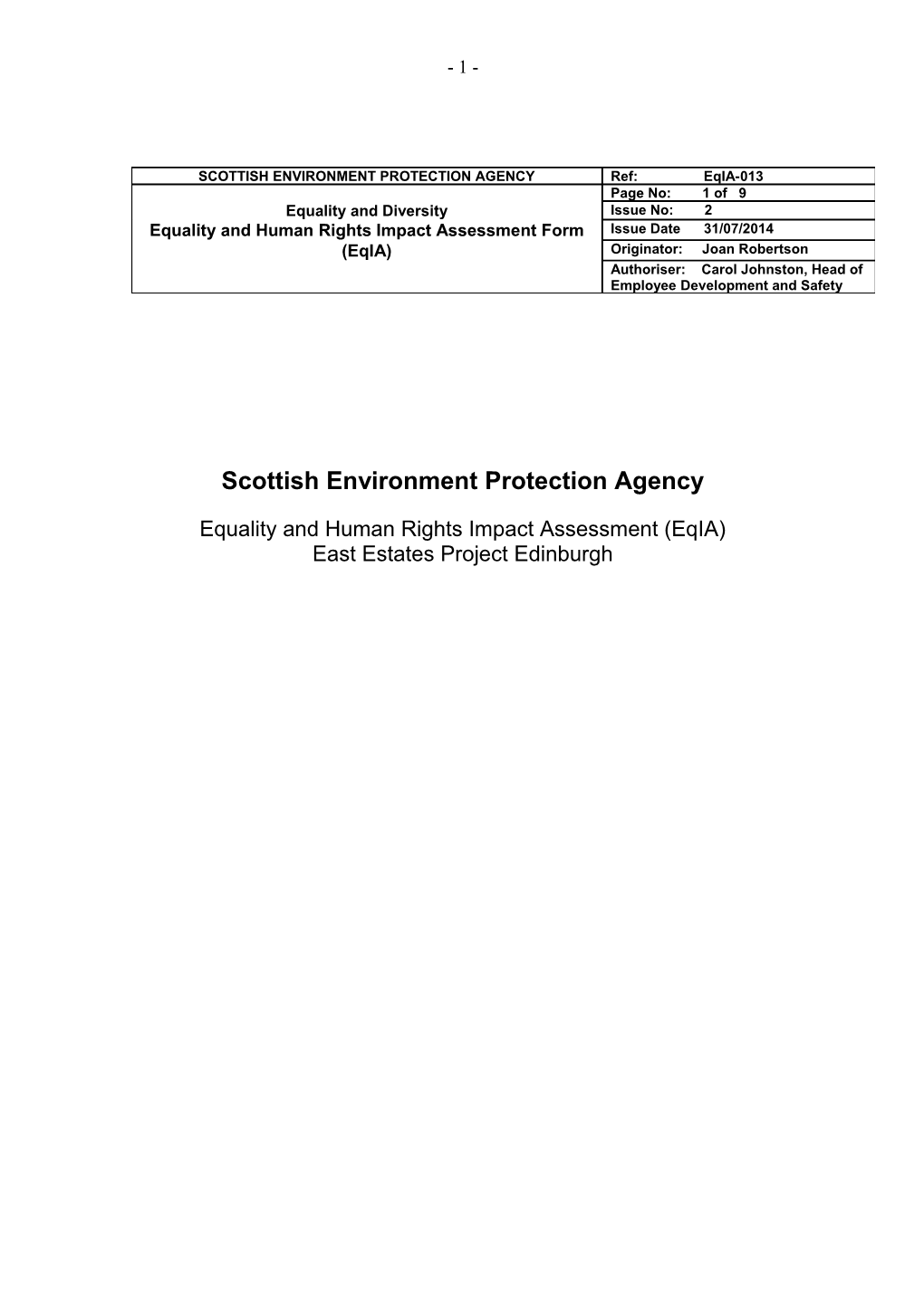 Scottish Environment Protection Agency