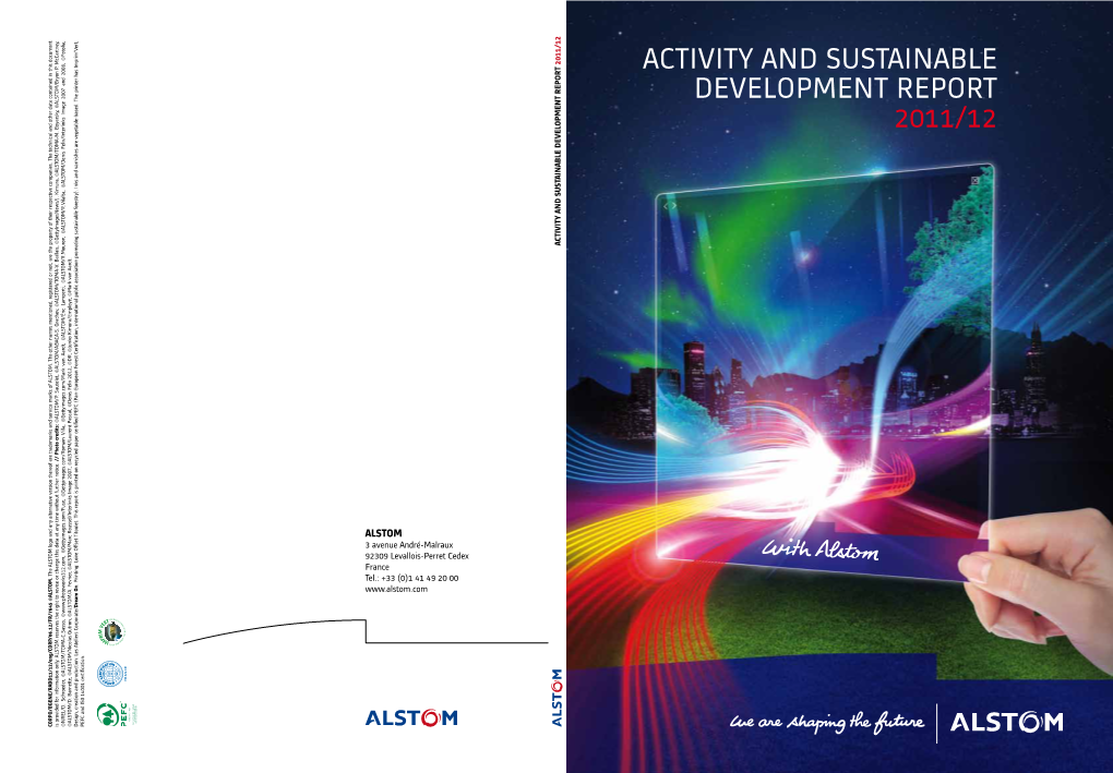 Activity and Sustainable Development Report 2011/12 Ainab L E Deve Lo P M En T Rep O R 2011/12 Ac T Ivi Y and S U St