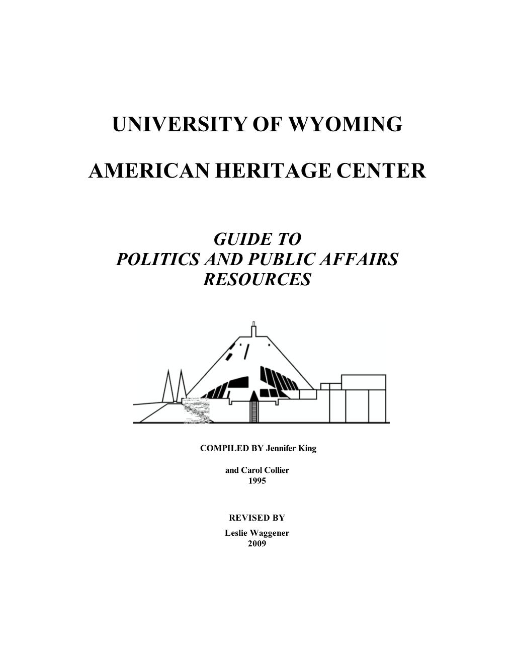 Guide to Politics and Public Affairs Collections