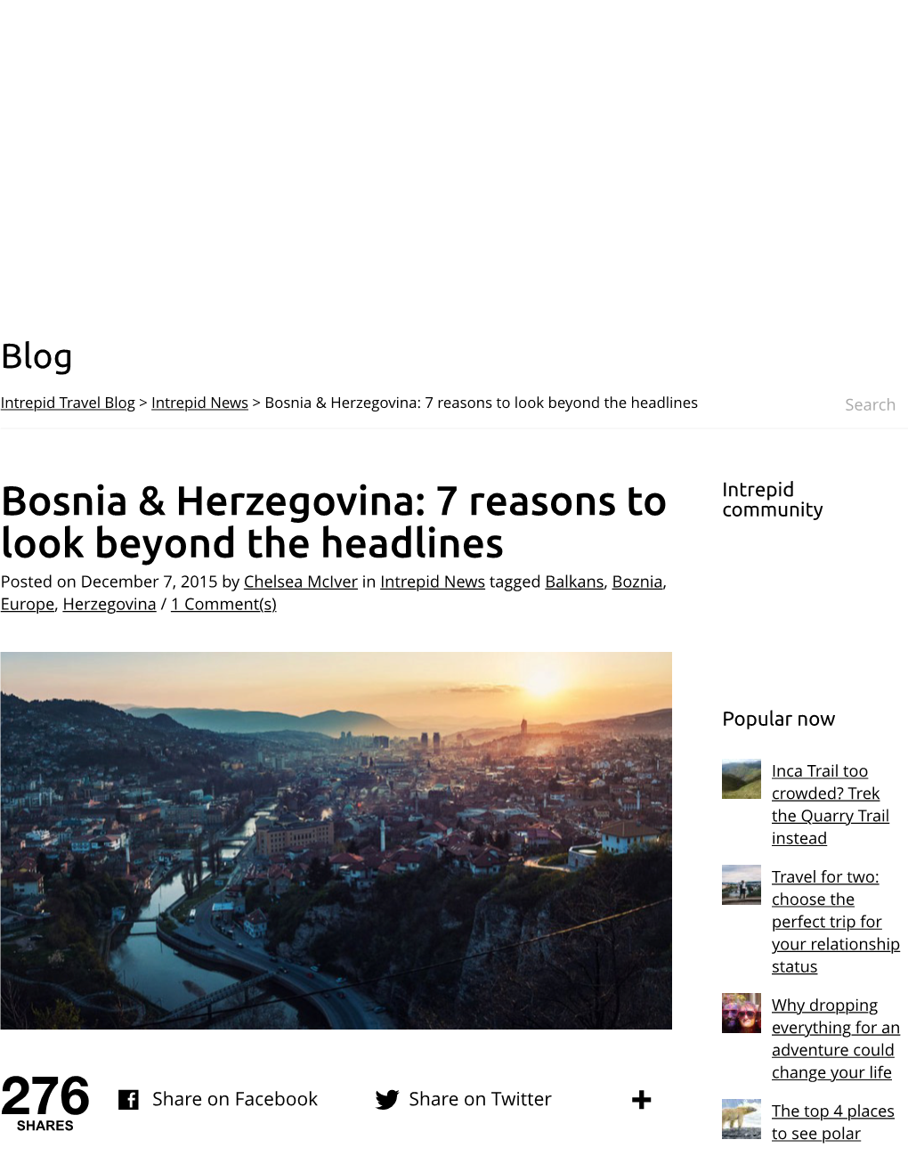 Bosnia & Herzegovina: 7 Reasons to Look Beyond the Headlines