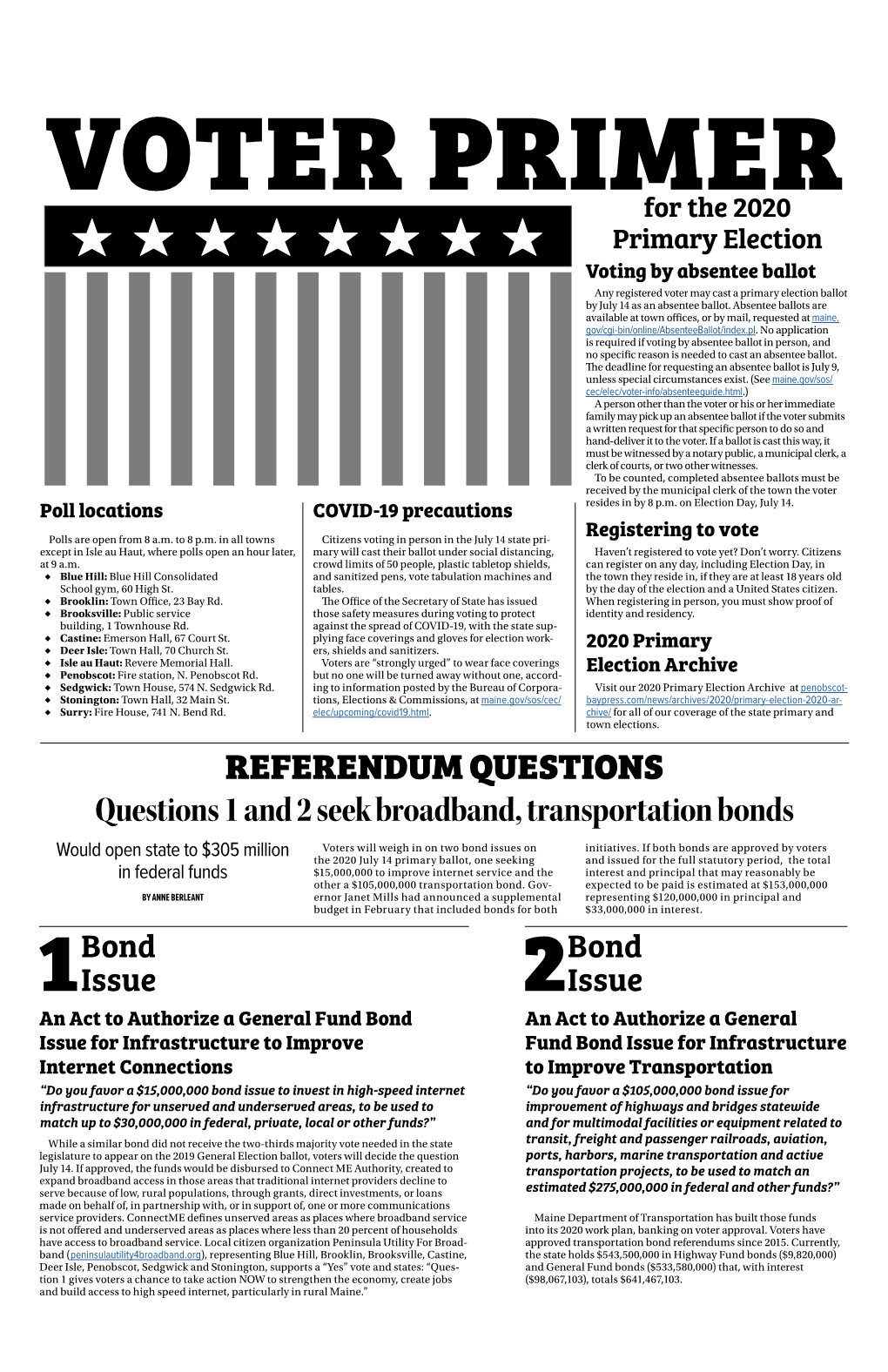 Voter Primer for the 2020 Primary Election