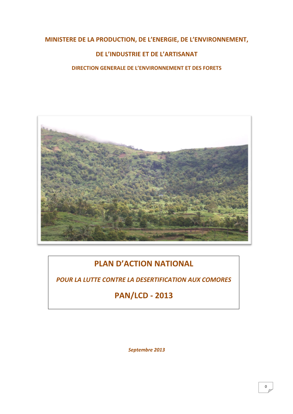 Plan D'action National Pan/Lcd