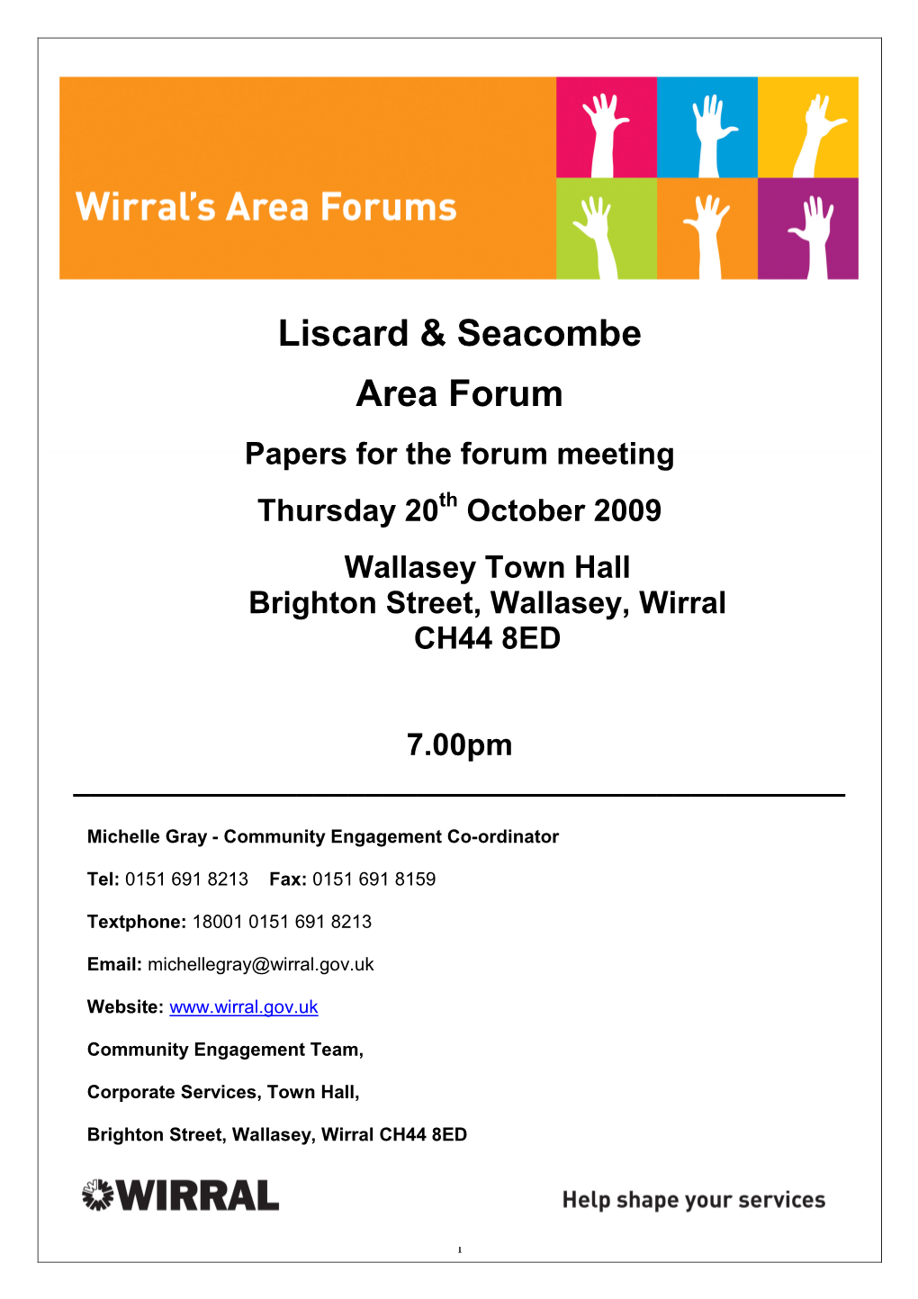 Liscard & Seacombe Area Forum