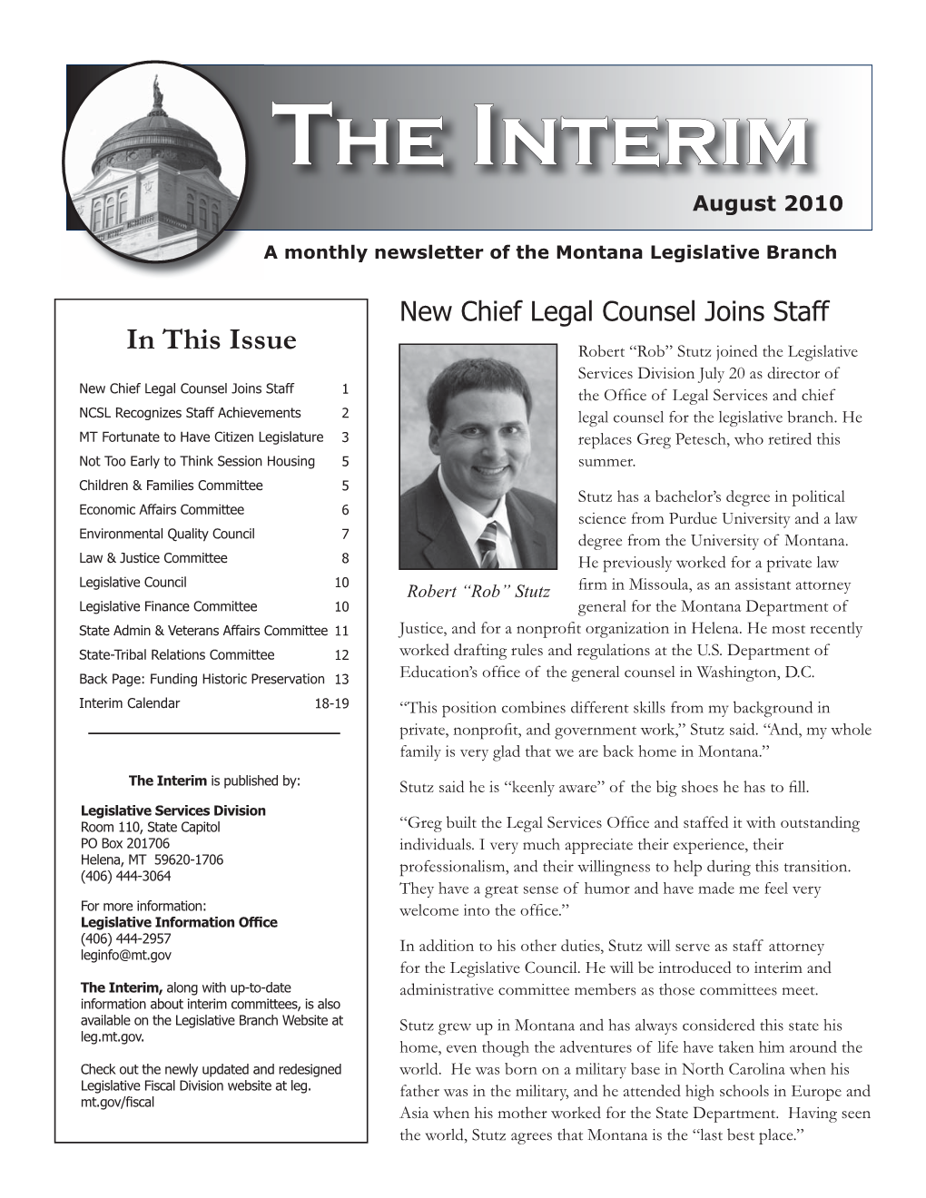 The Interim Is Published By: Stutz Said He Is “Keenly Aware” of the Big Shoes He Has to ﬁ Ll