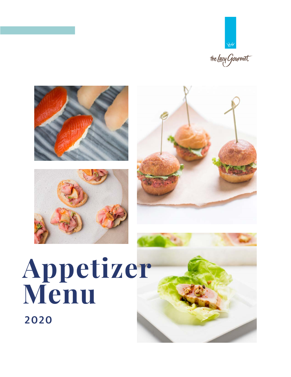 Appetizer Menu 2020 Cold Canapés