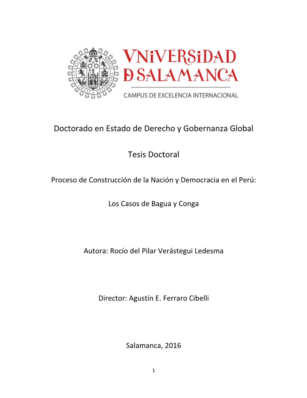 Doctorado En Estado De Derecho Y Gobernanza Global Tesis Doctoral