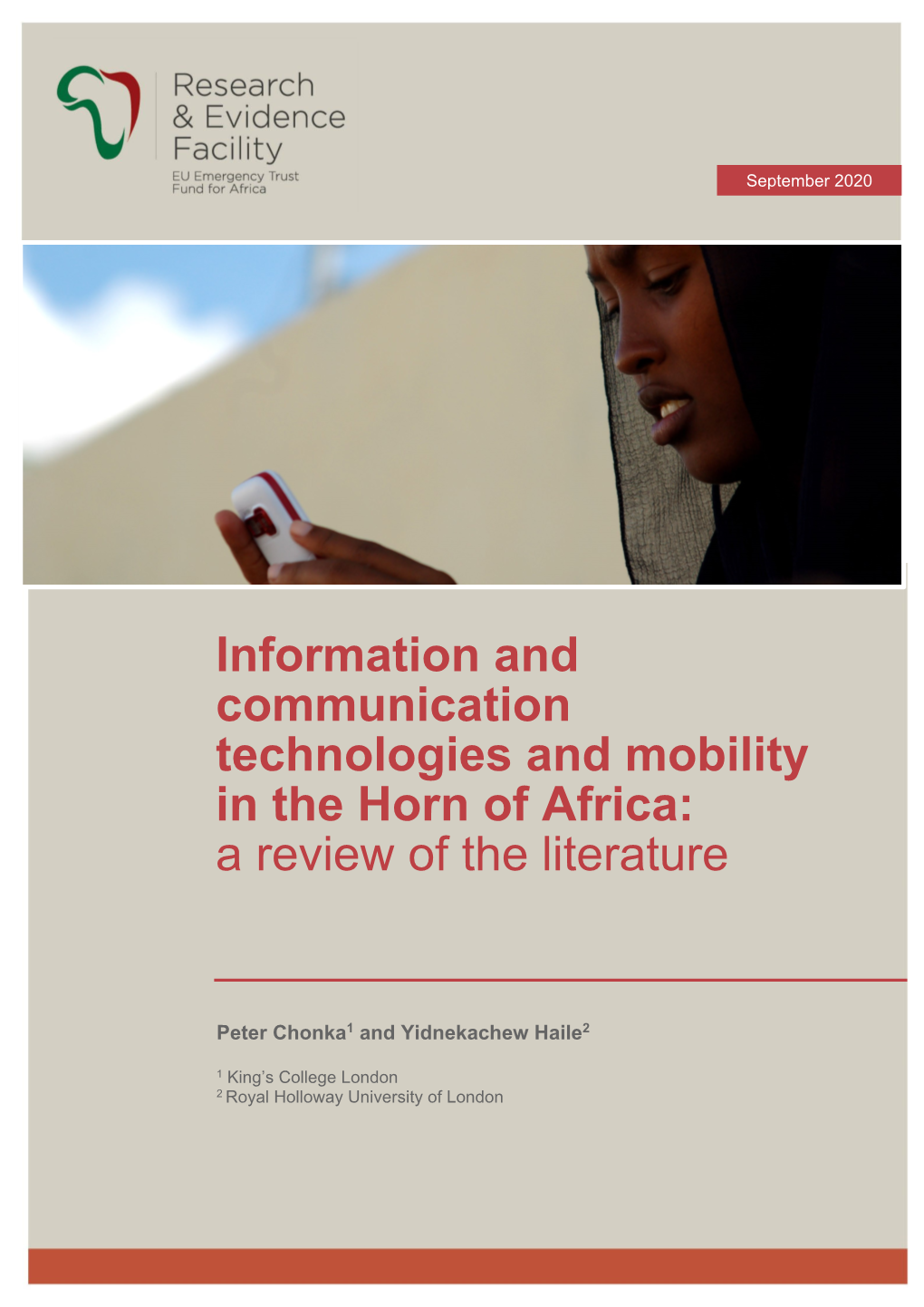 Information and Communication Technologies and Mobility in the Horn of Africa: a Review of the Literature