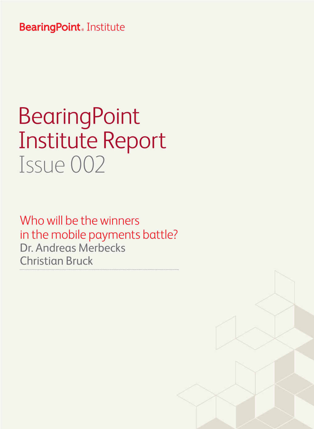 Bearingpoint Institute Report Issue 002 Dr