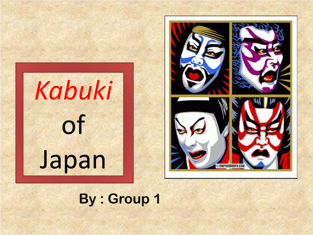 Kabuki of Japan