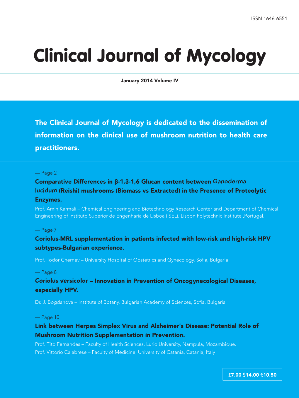 Clinical Journal of Mycology