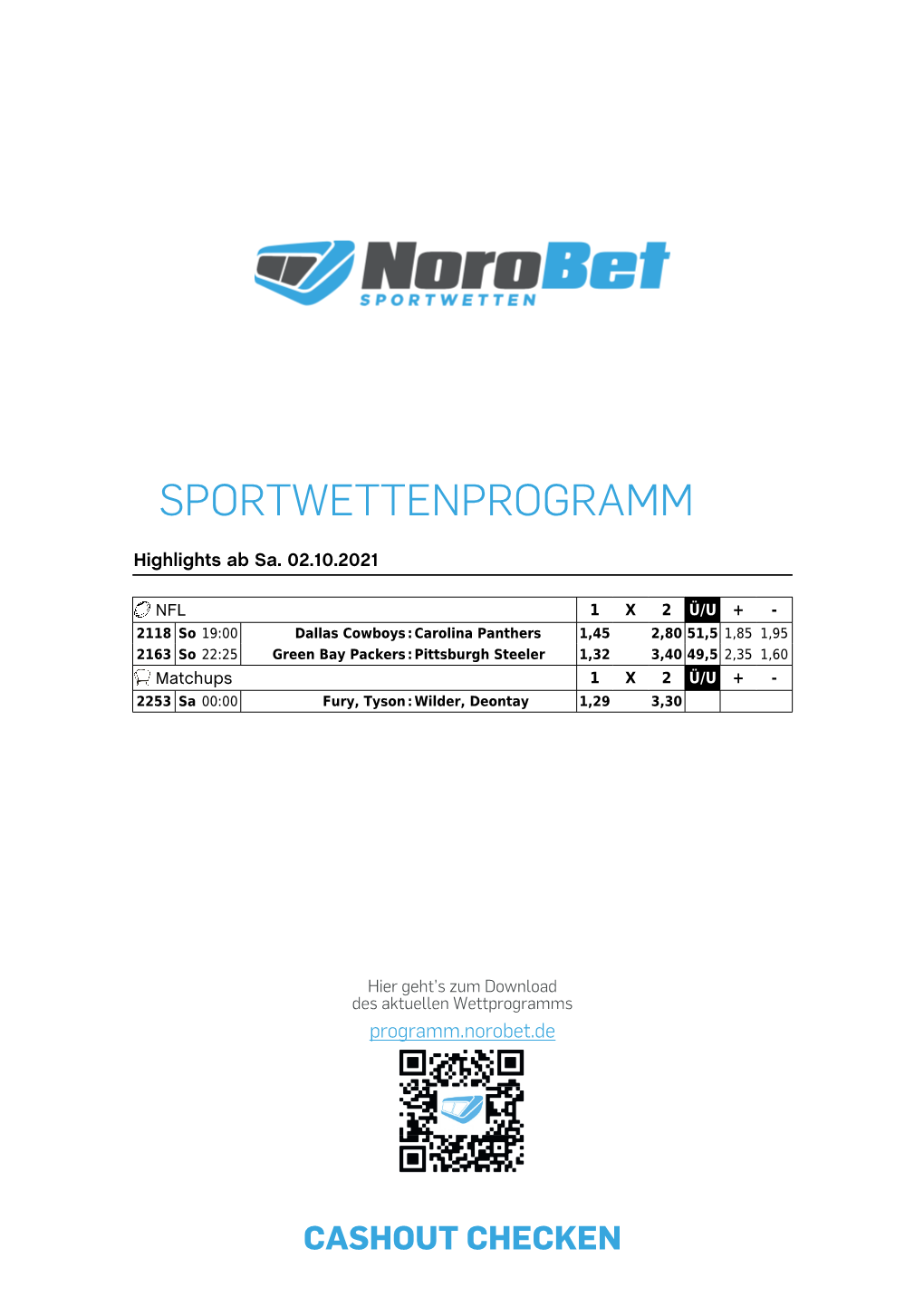 Sportwettenprogramm