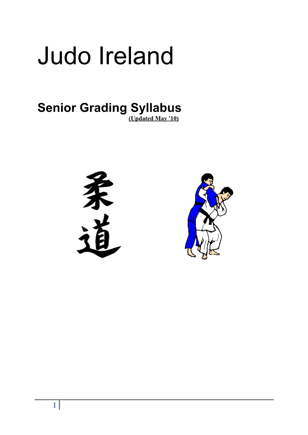 Senior Grading Syllabus (Updated May '10)