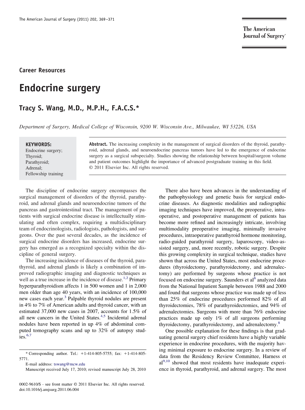 Endocrine Surgery