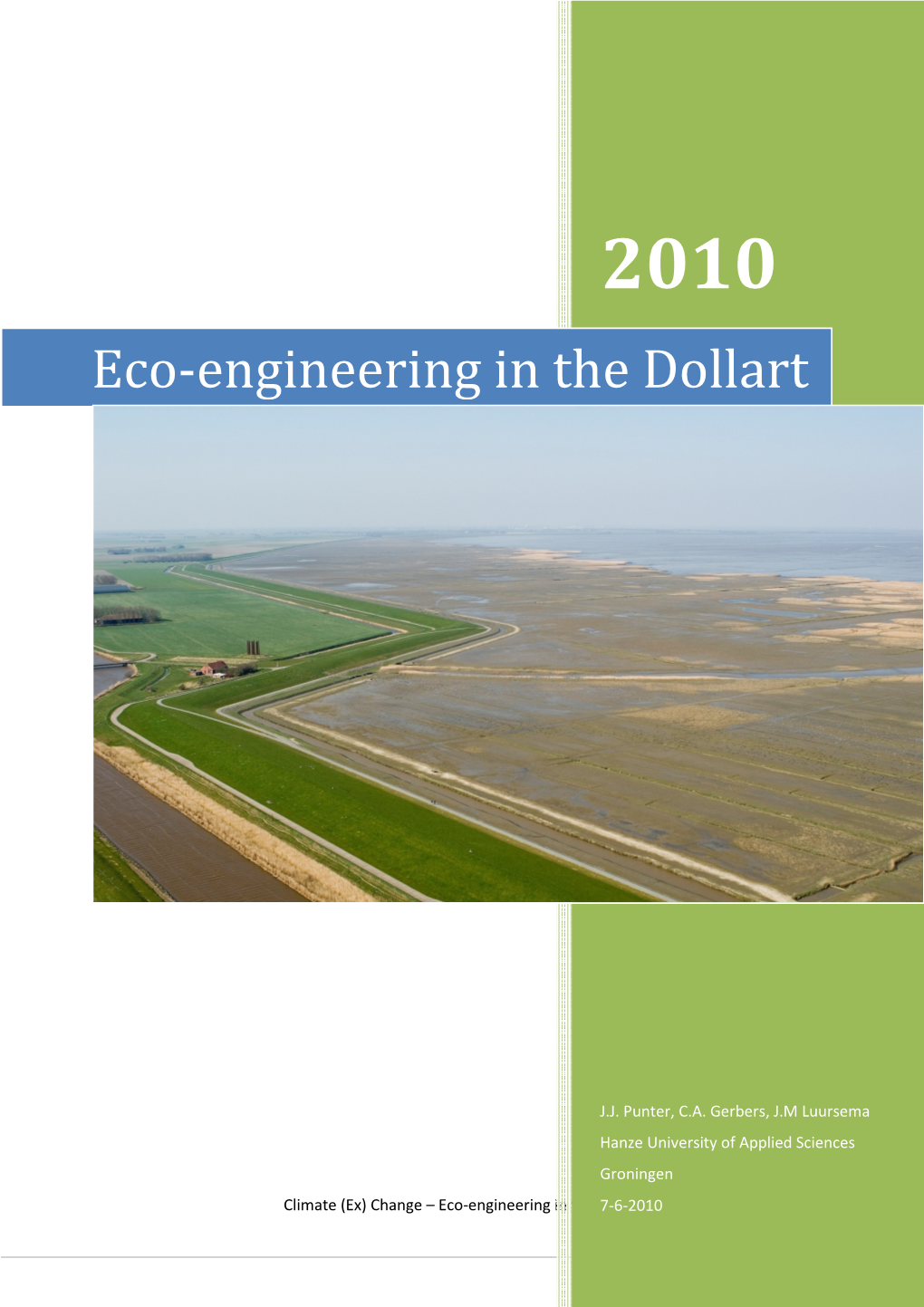 Eco-Engineering in the Dollart