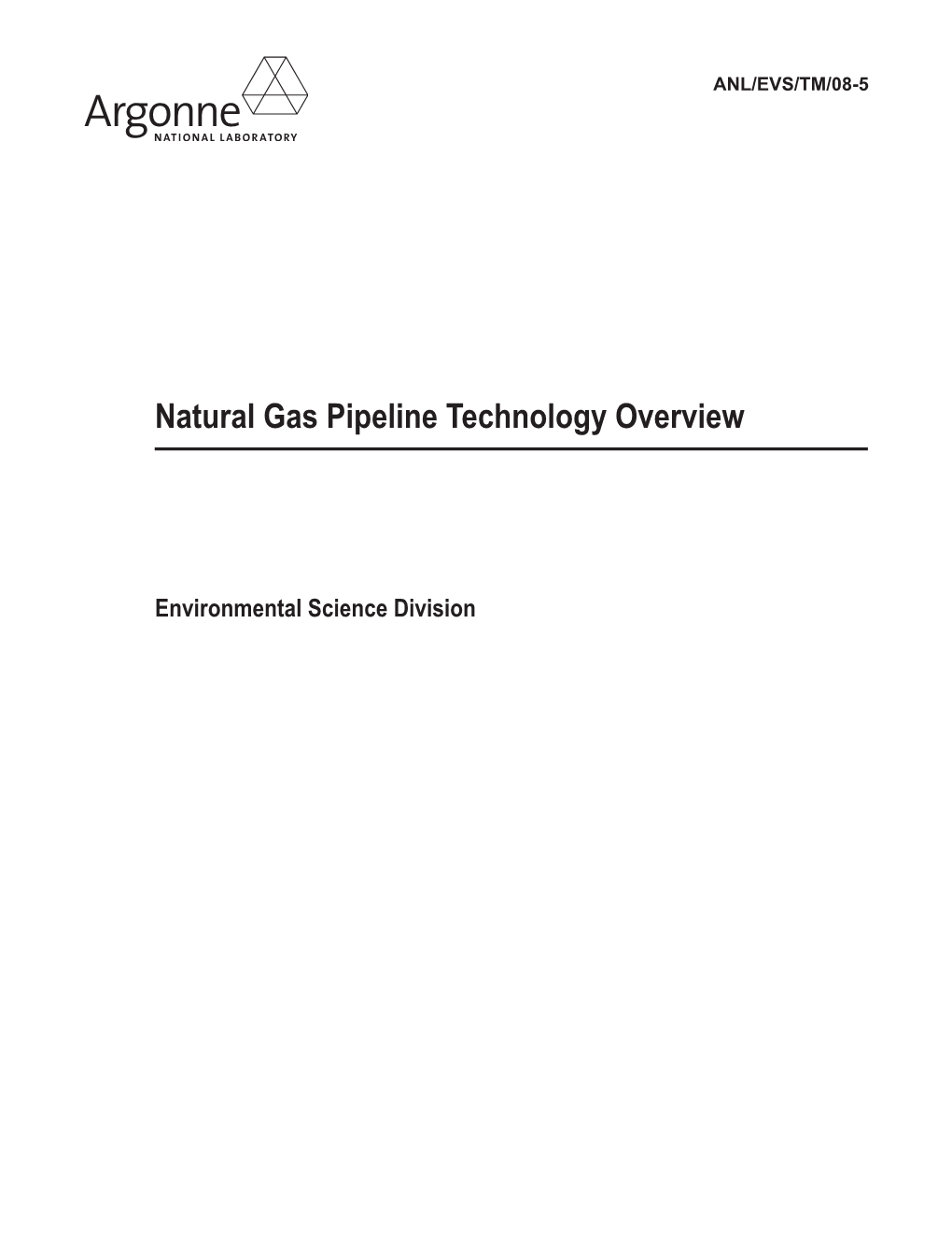 Natural Gas Pipeline Technology Overview