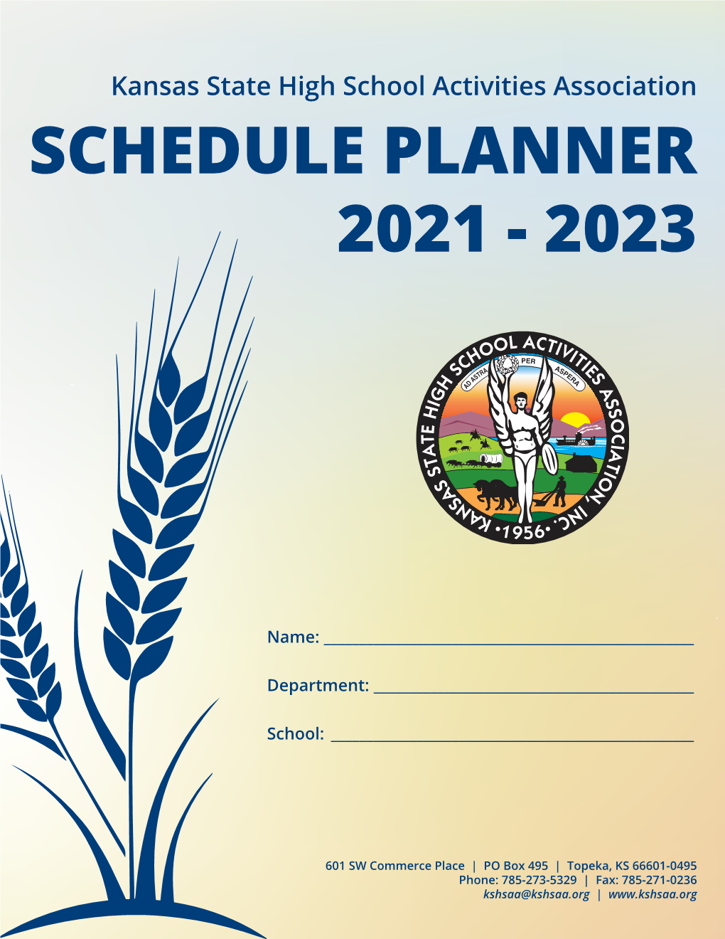 Schedule Planner 2021 - 2023