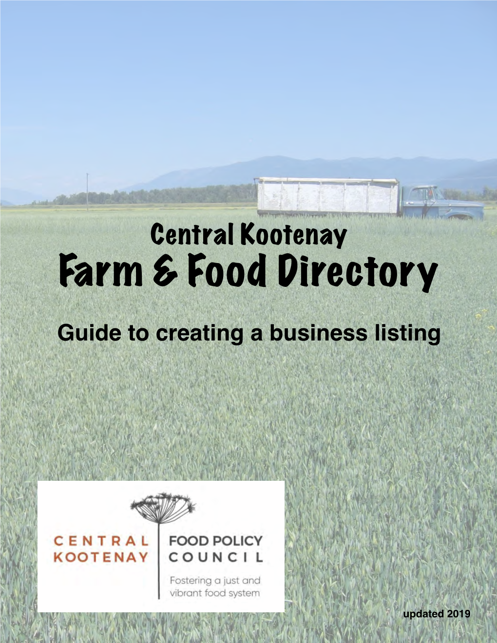 Central Kootenay Farm & Food Directory