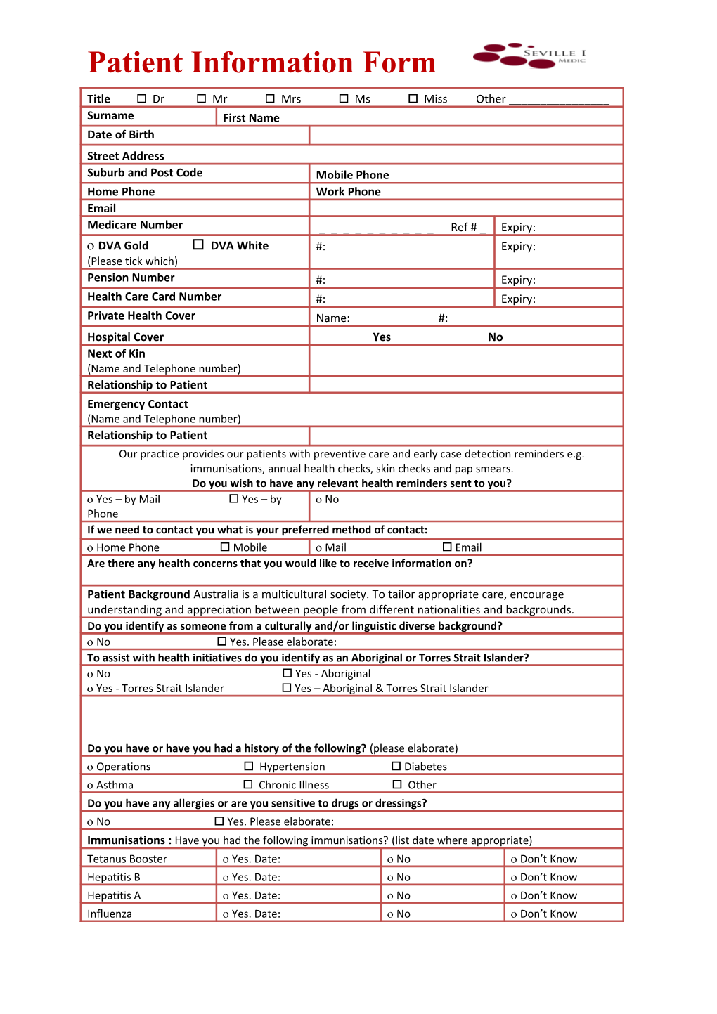 Administrative Purposes in Running Our Medical Practice