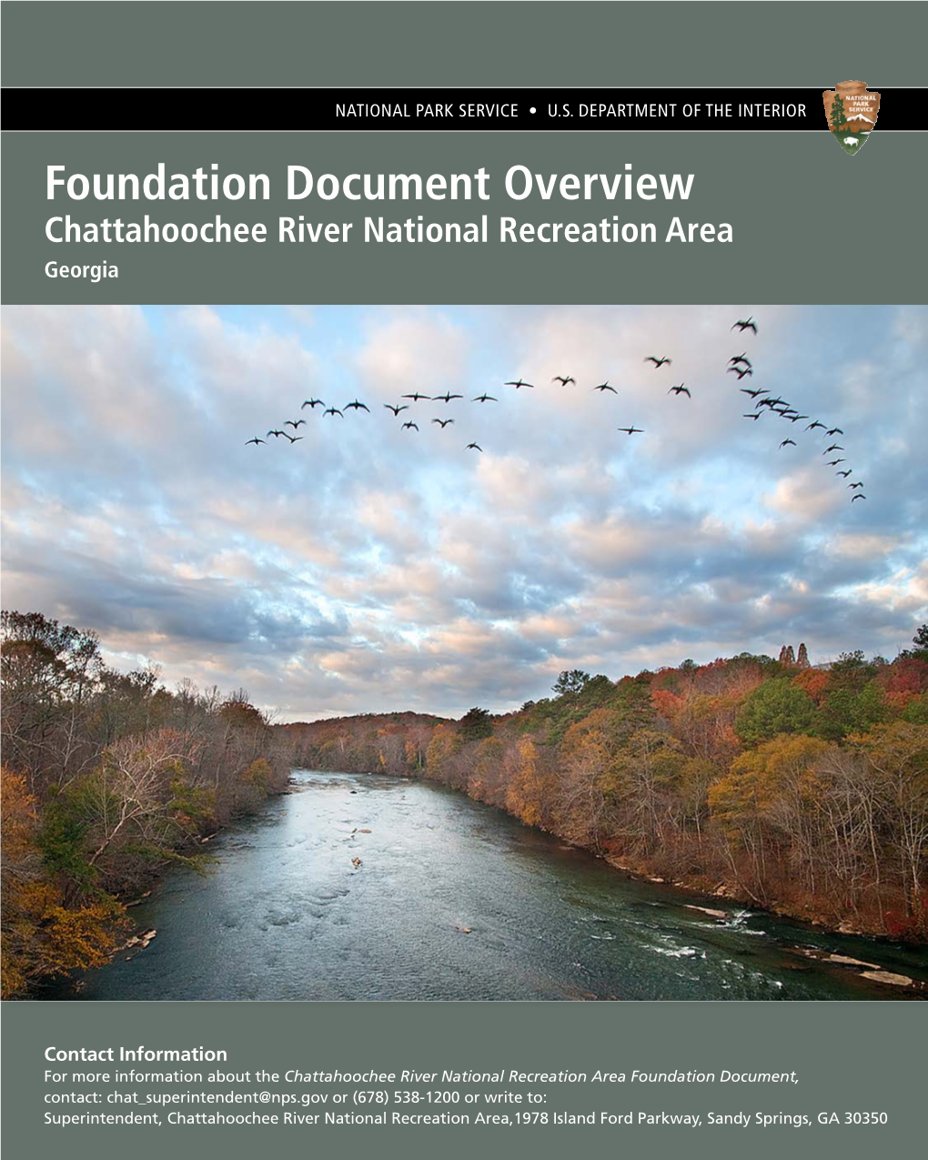 Foundation Document Overview Chattahoochee River National Recreation Area Georgia