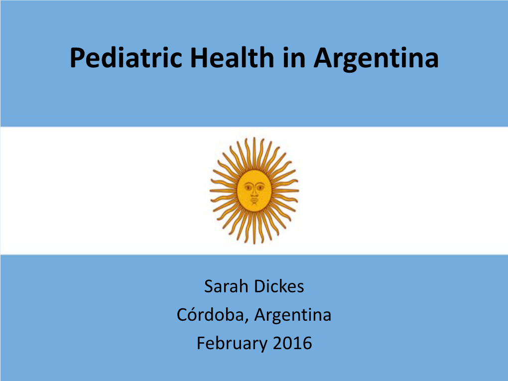 Pediatric Health in Argentina