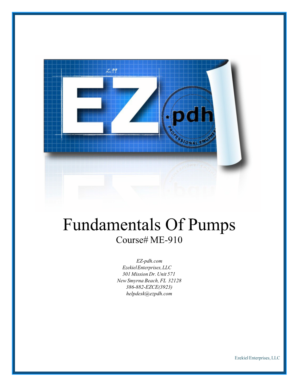 Fundamentals of Pumps Course# ME-910